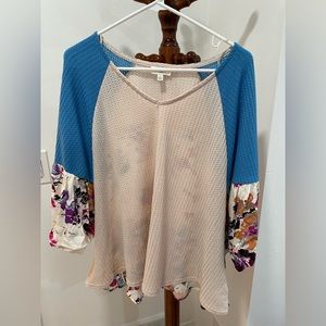 Shop the Mint Flowy Floral Top, S